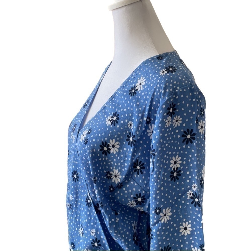 Talbots Faux Wrap Top, NWT - Picture 4 of 13